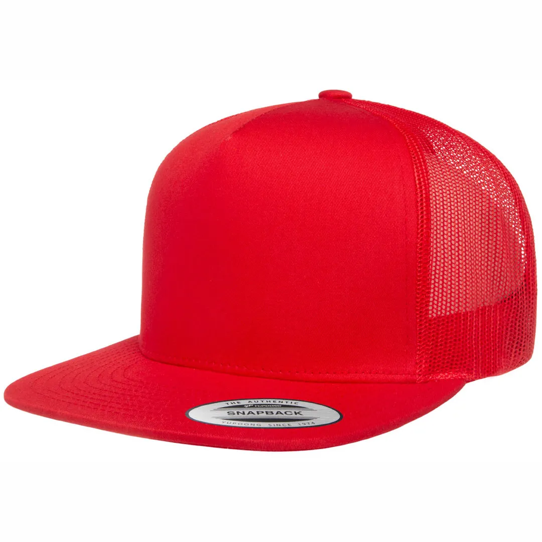 The Flexfit YP Classic Flat Peak Trucker Cap