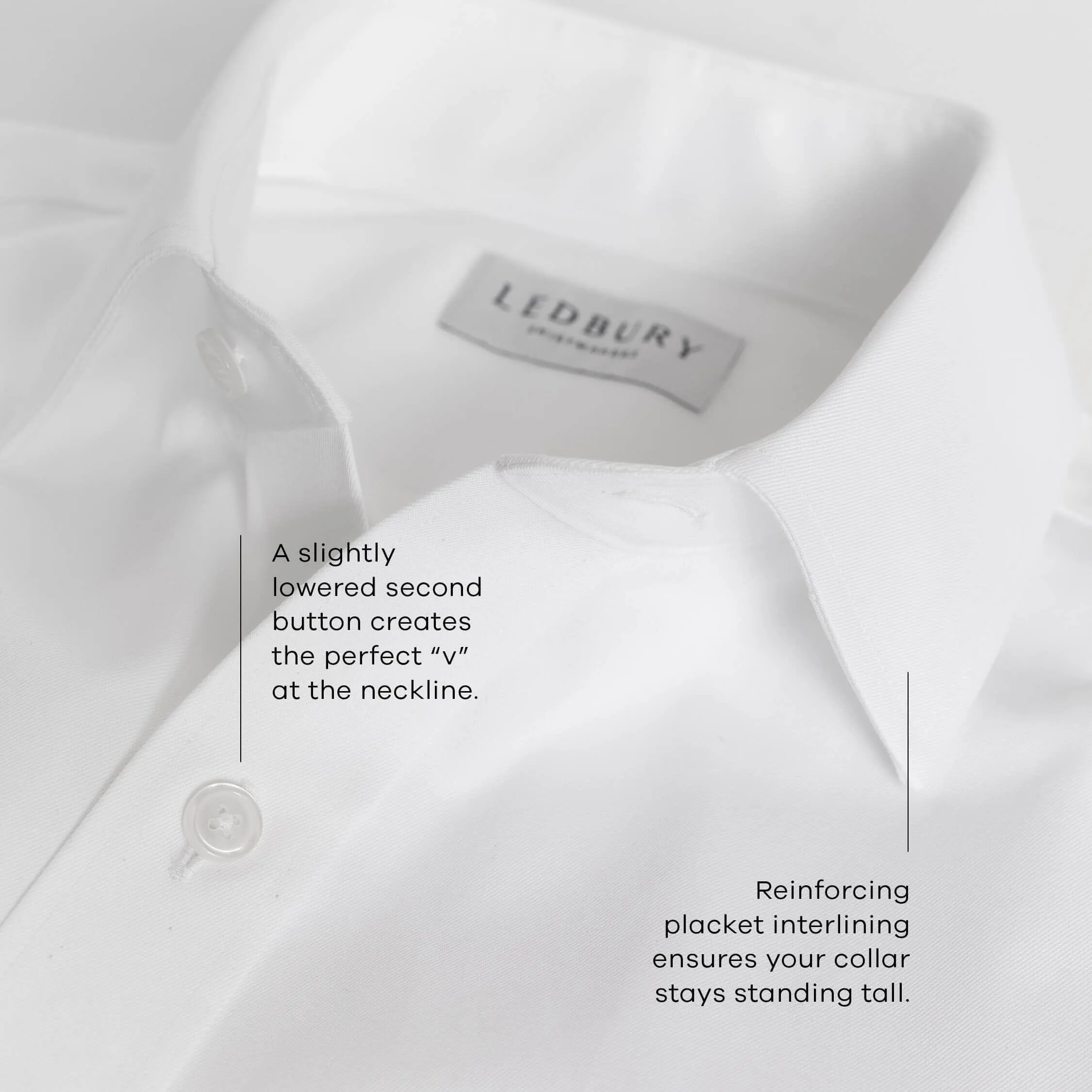 The Powder Blue Bateman Comfort Stretch Custom Shirt