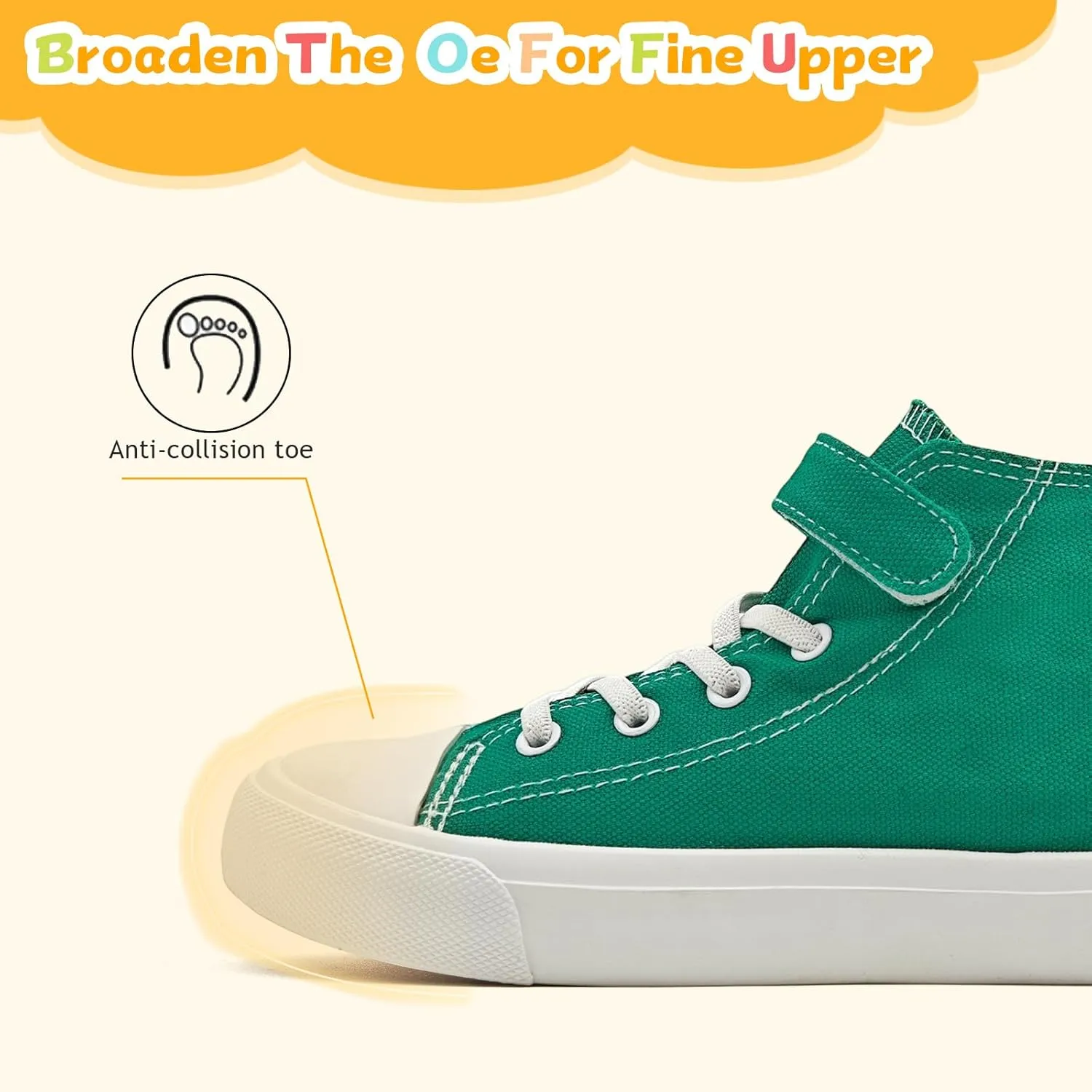 Toddler Shoes for Boys Girls, Kids Canvas Sneakers Classic Adjustable Strap Lace Up Comfortable Lightweight Running Walking Casual Shoes