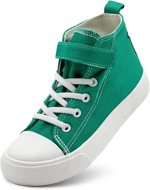 Toddler Shoes for Boys Girls, Kids Canvas Sneakers Classic Adjustable Strap Lace Up Comfortable Lightweight Running Walking Casual Shoes