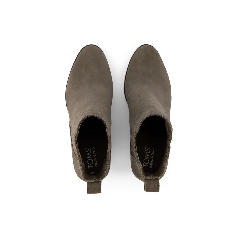 TOMS Women Noa Olive Suede Ankle Boot