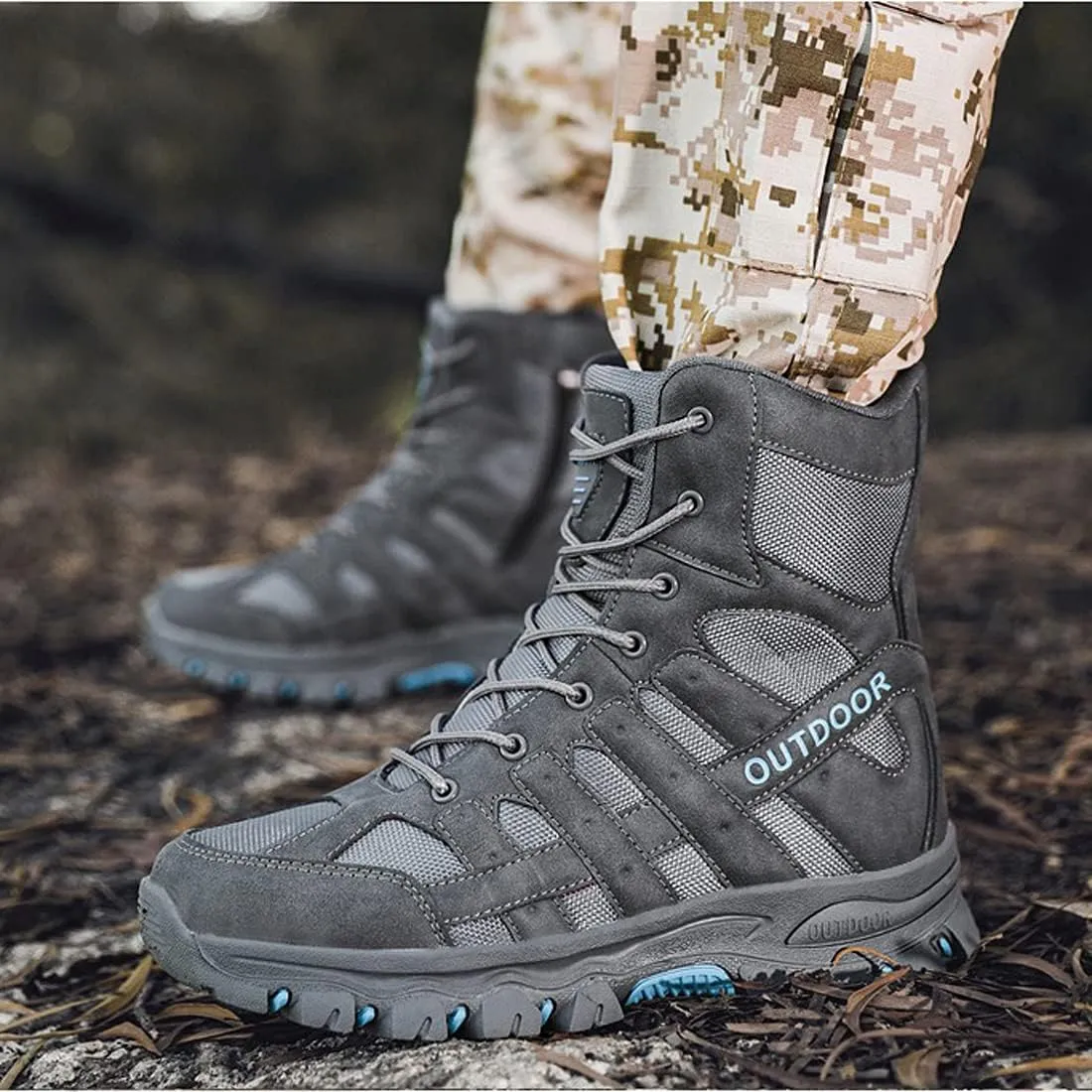 Trail Running Boots Mens Walking Shoes Trekking Hiking Boots Lightweight Outdoor Hiking Shoes Walking Trainers Shoes