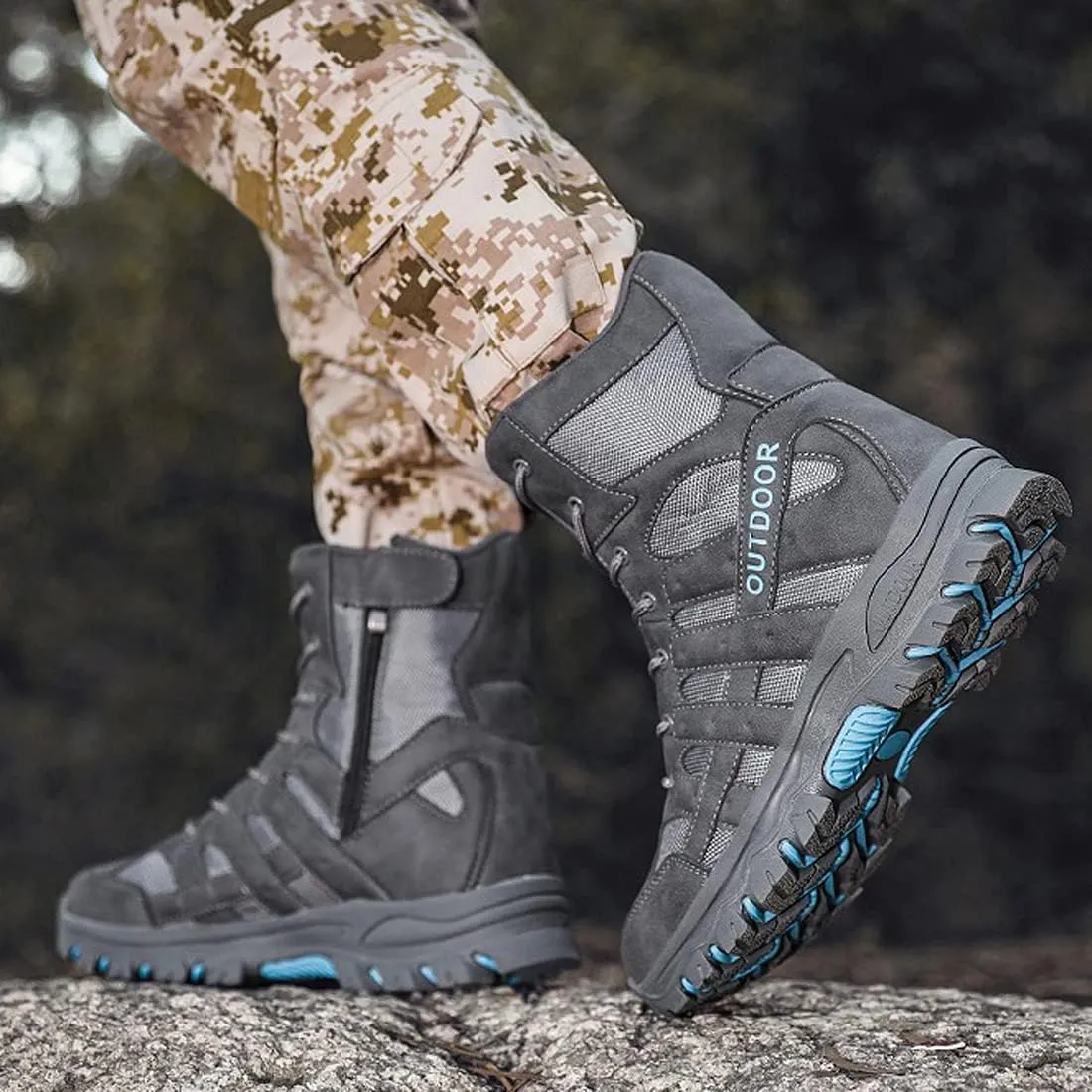 Trail Running Boots Mens Walking Shoes Trekking Hiking Boots Lightweight Outdoor Hiking Shoes Walking Trainers Shoes