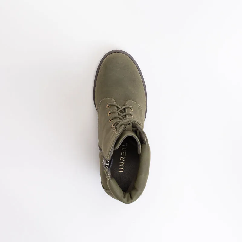 Unreal Women Classic Heeled Hiker Boot _ 146868
