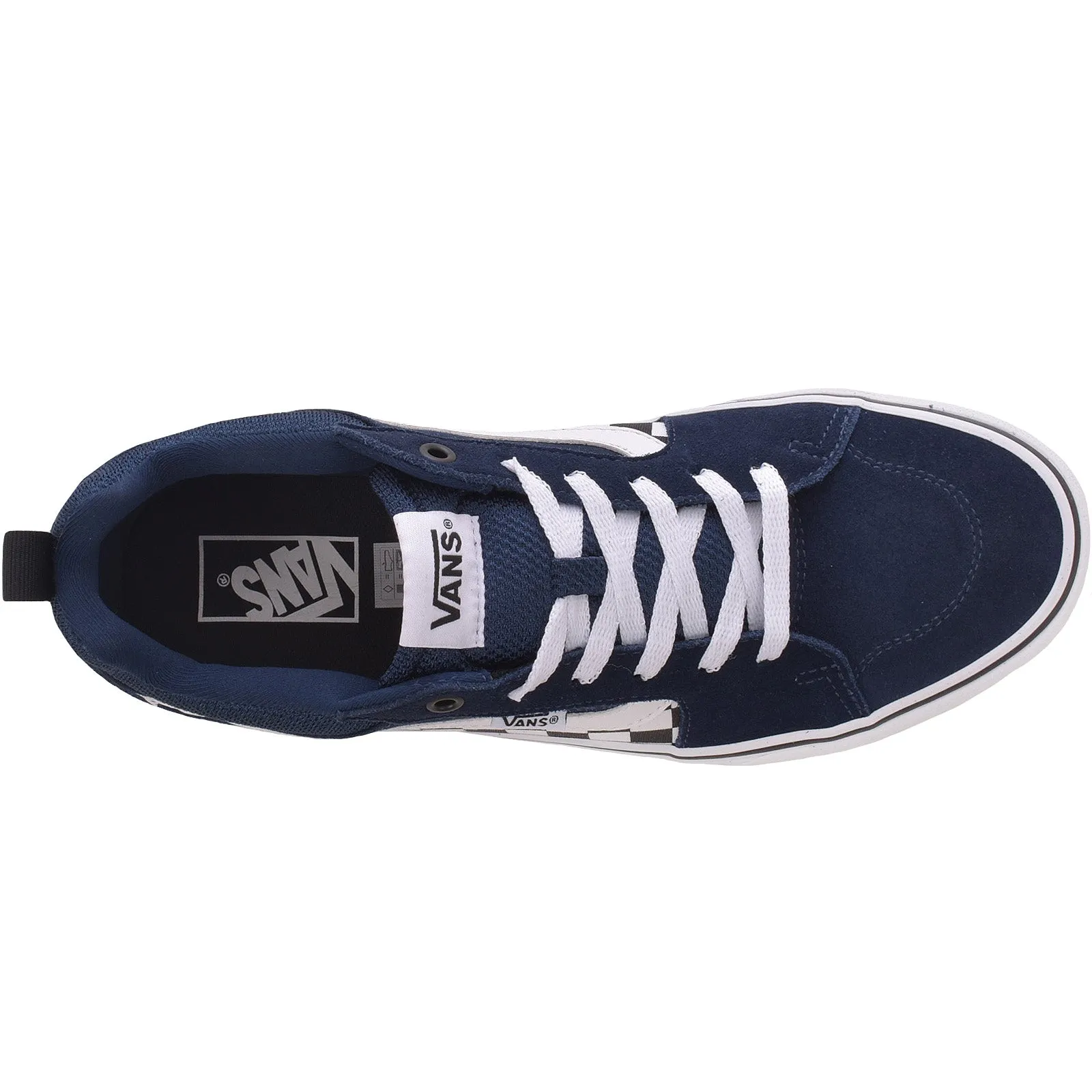 Vans Mens Filmore Checkered Trainers - Dress Blue
