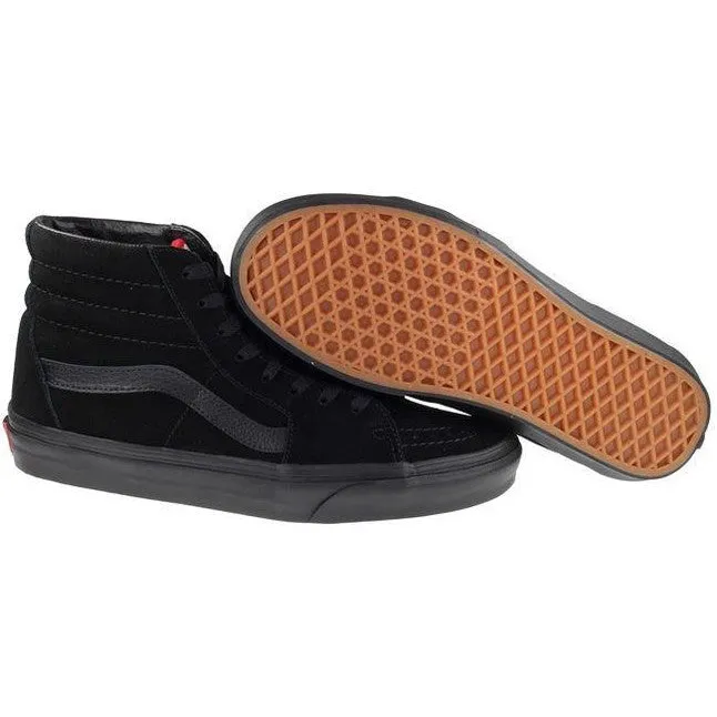 Vans Trainers Womens SK8 Hi Suede Black Black