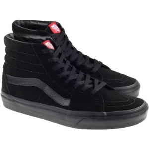 Vans Trainers Womens SK8 Hi Suede Black Black