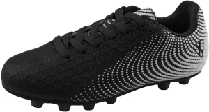 Vizari USA Stealth Boys Girls Soccer Cleats | Youth Firm Ground Athletic Outdoor Football Shoes for Toddler, Little Kid, Big Kid | Lightweight & Durable