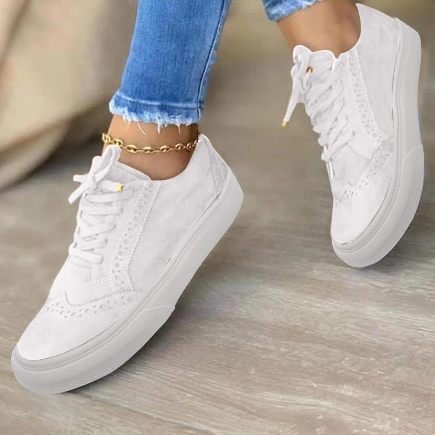 Wedge Sneakers for Women Comfortable Dressy Orthopedic Shoes for Women Dressy Wide Slip On Gym Shoes Womens Sneakers Casual Zapatos De Mujer Antideslizante para Cocina