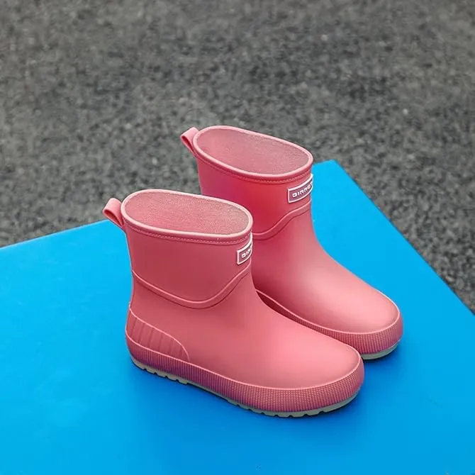 Women's Ankle Rain Boots Waterproof Chelsea Boots, Short Rain Boots for Women and Waterproof Garden Shoes