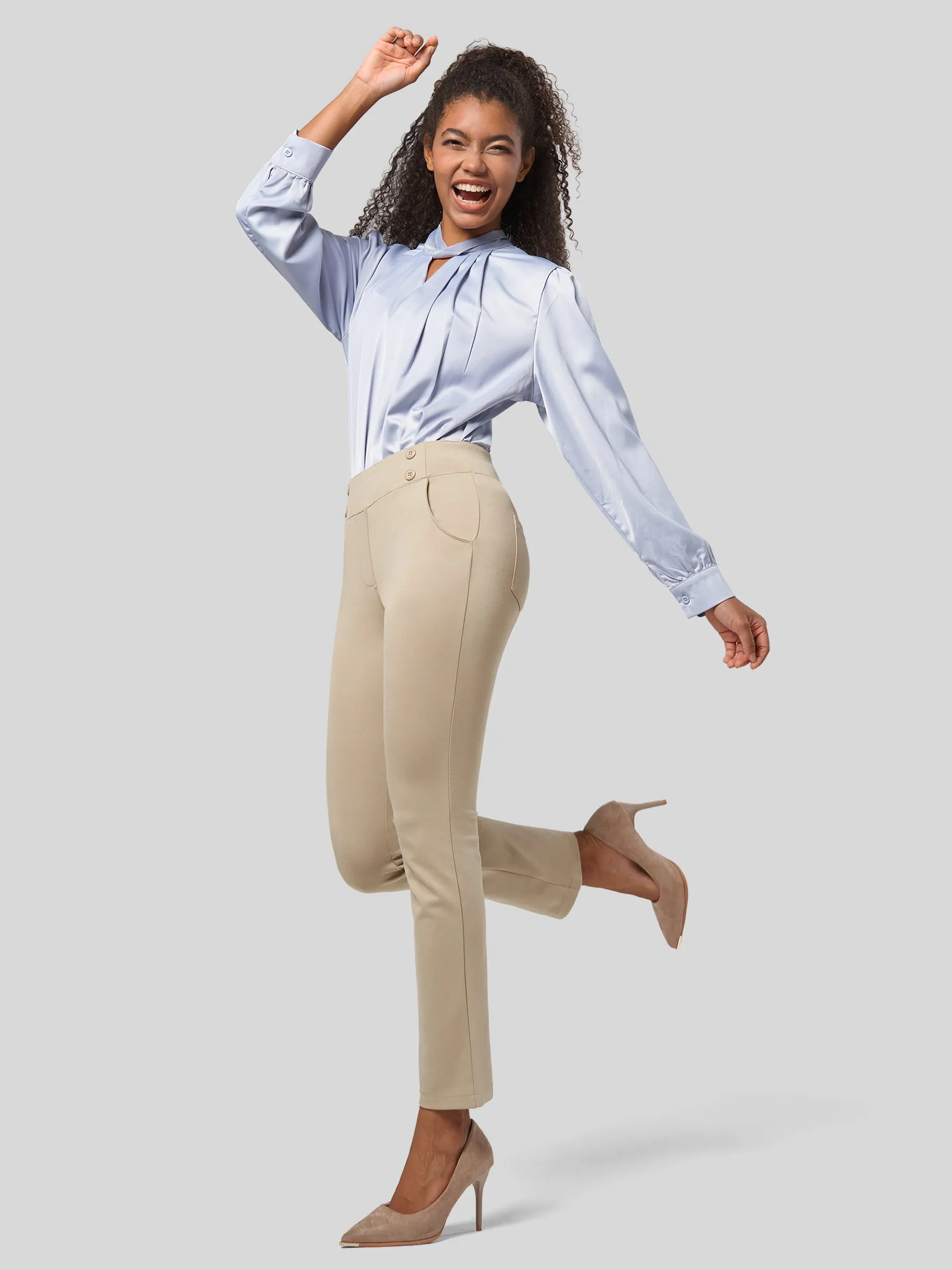 Women's Cropped Ankle Dress Pants