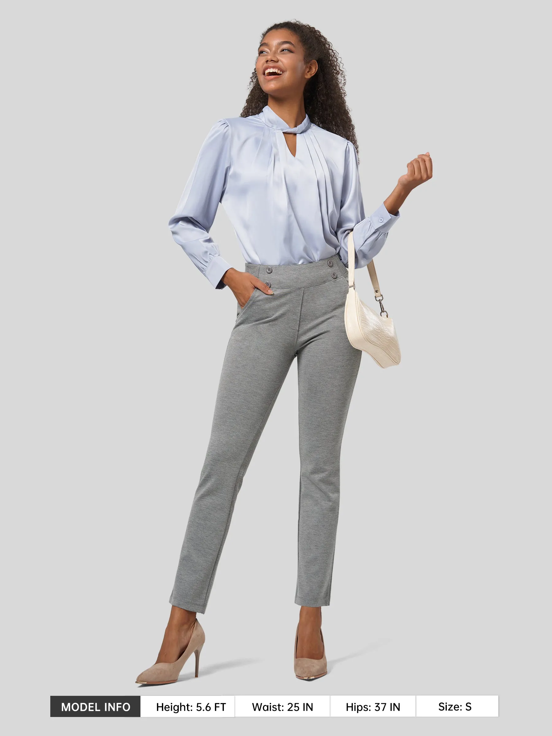 Women's Cropped Ankle Dress Pants
