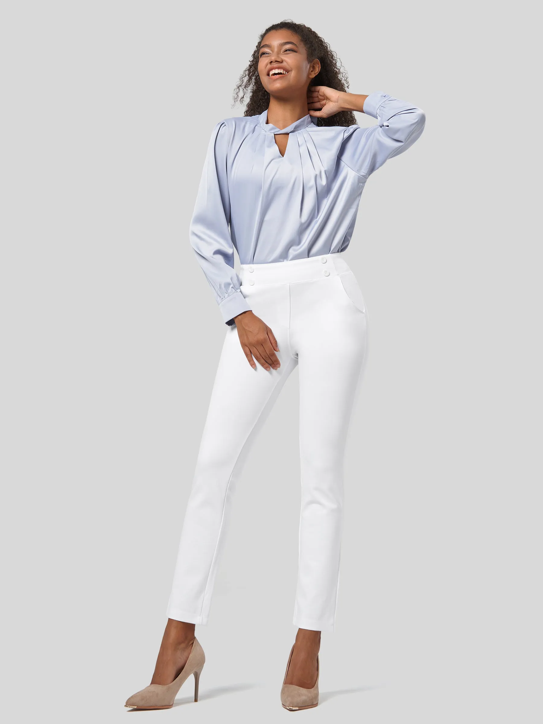 Women's Cropped Ankle Dress Pants