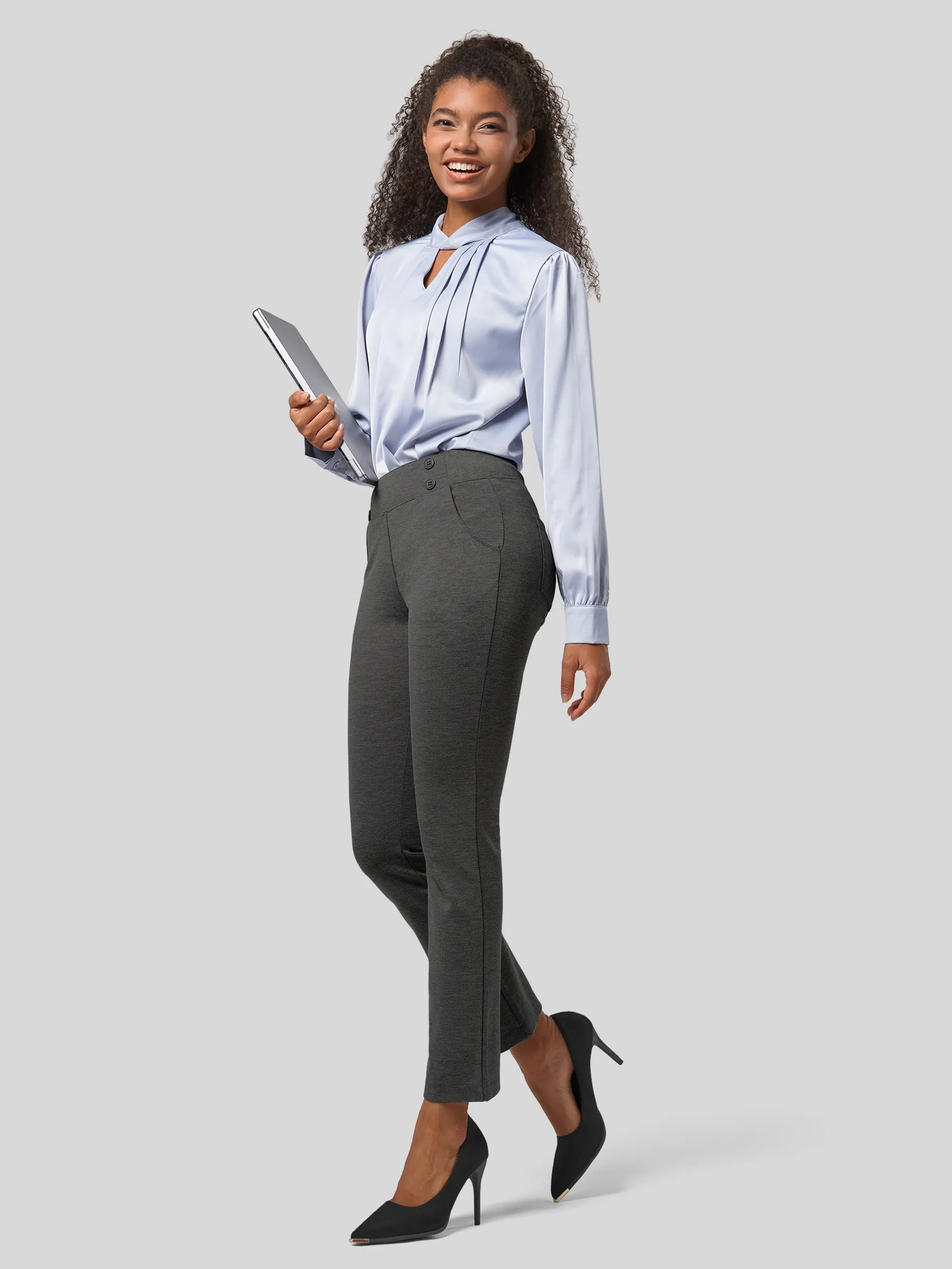 Women's Cropped Ankle Dress Pants