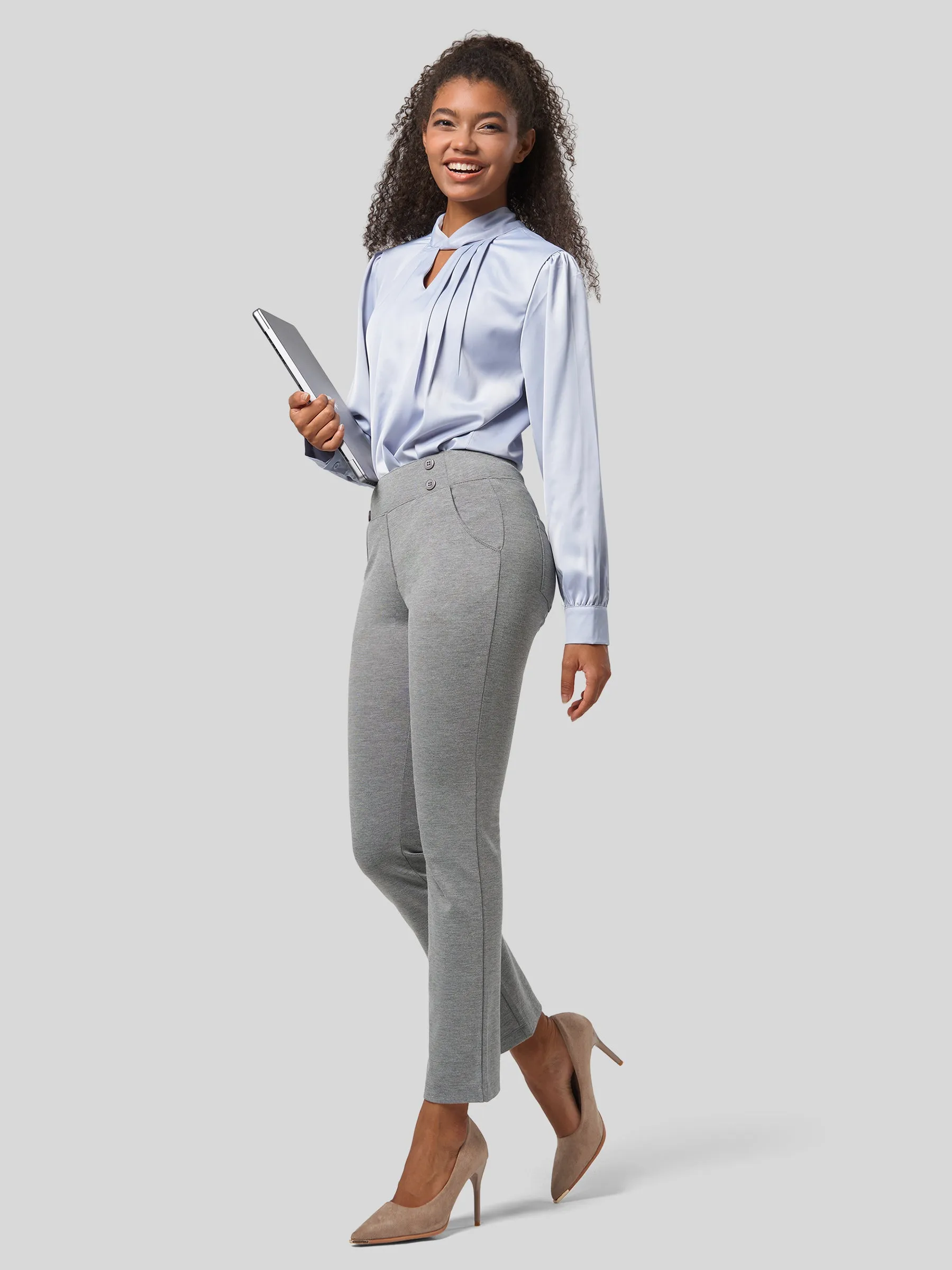 Women's Cropped Ankle Dress Pants