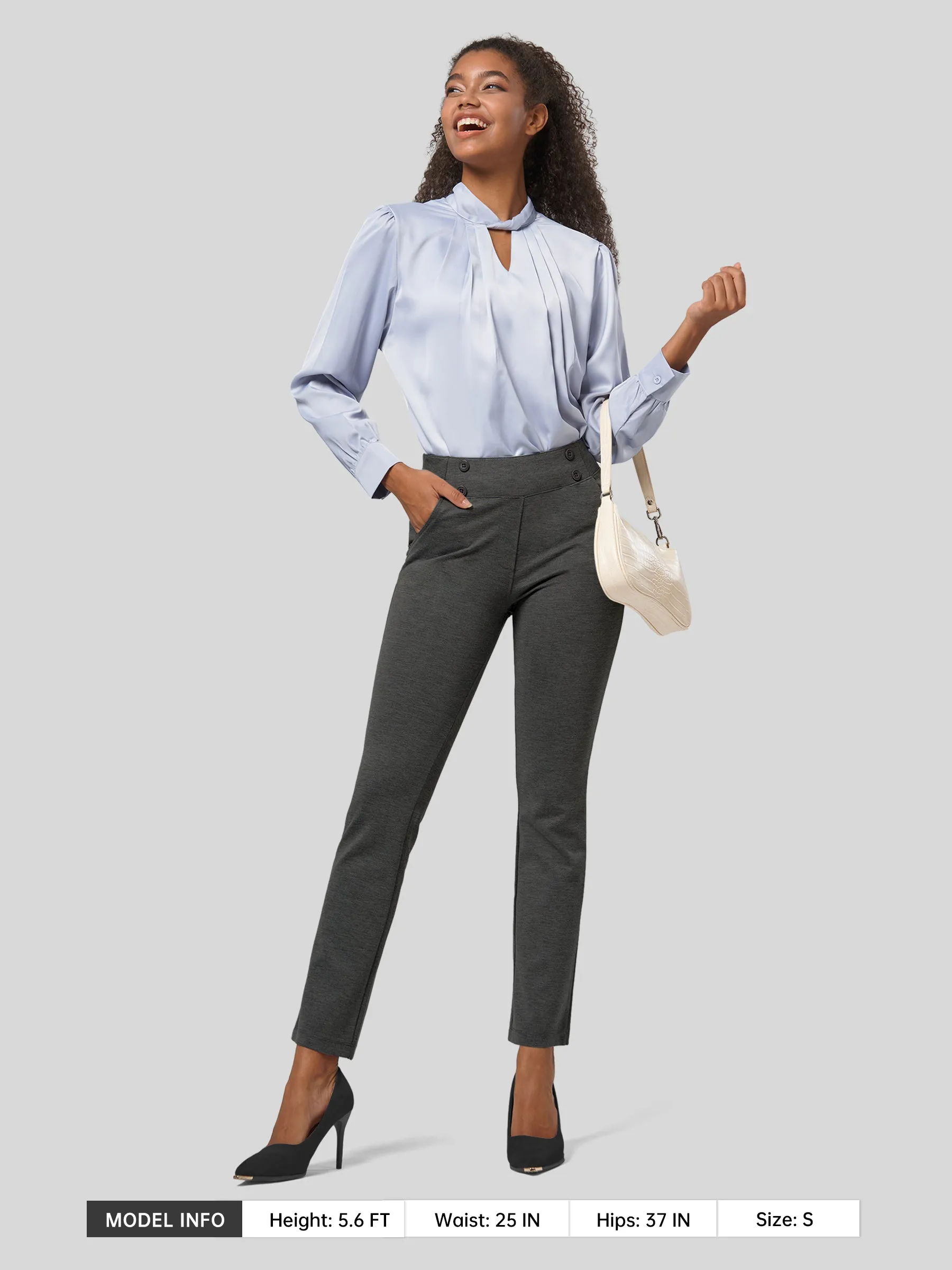 Women's Cropped Ankle Dress Pants