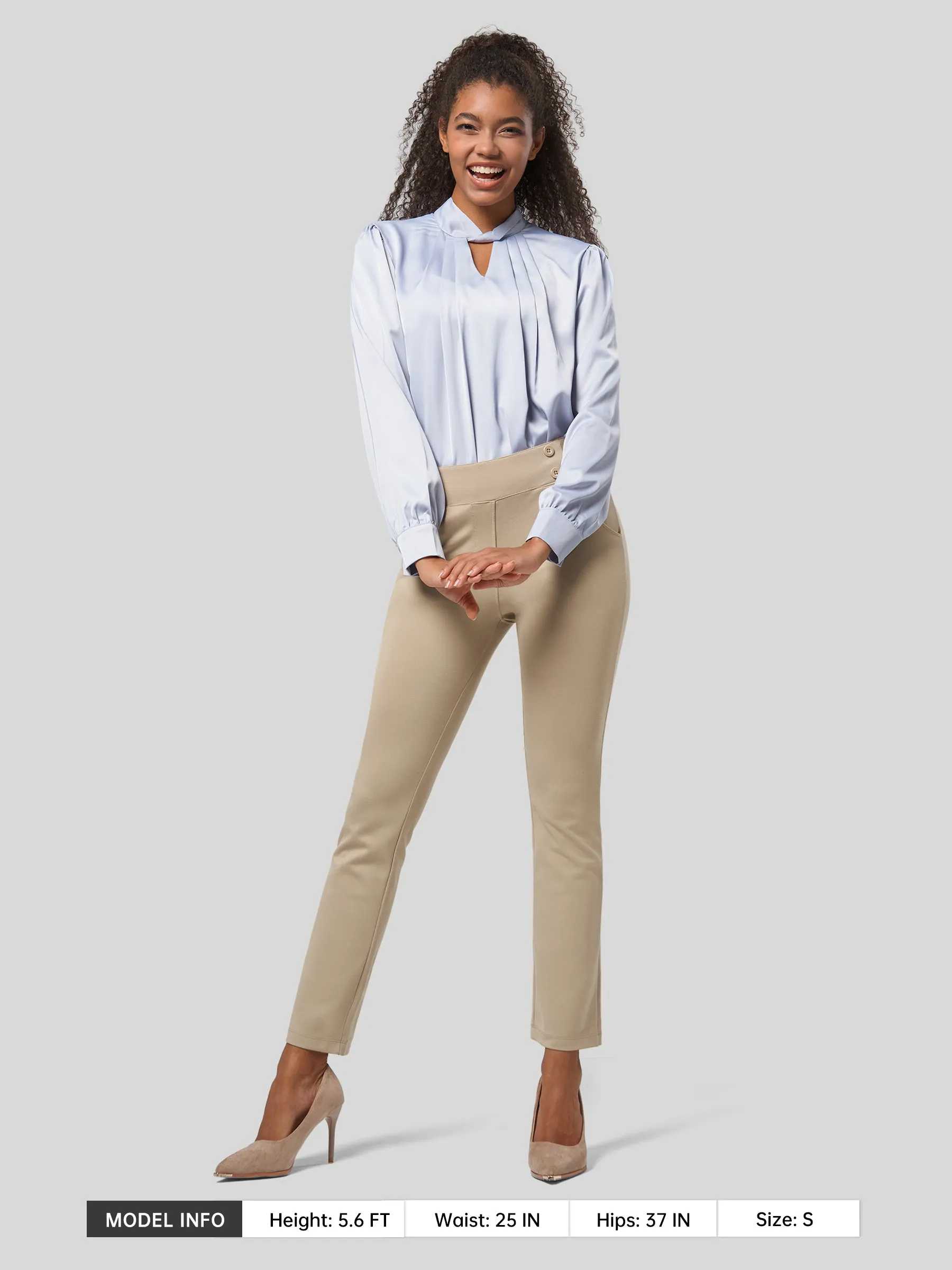 Women's Cropped Ankle Dress Pants