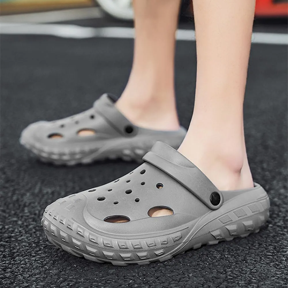 Womens Mens Garden Clogs Shoes with Arch Support Thick Sole Unisex Lightweight Quick-Dry Comfort Slip-on Water Shoes Outdoor Beach Slippers Sandals