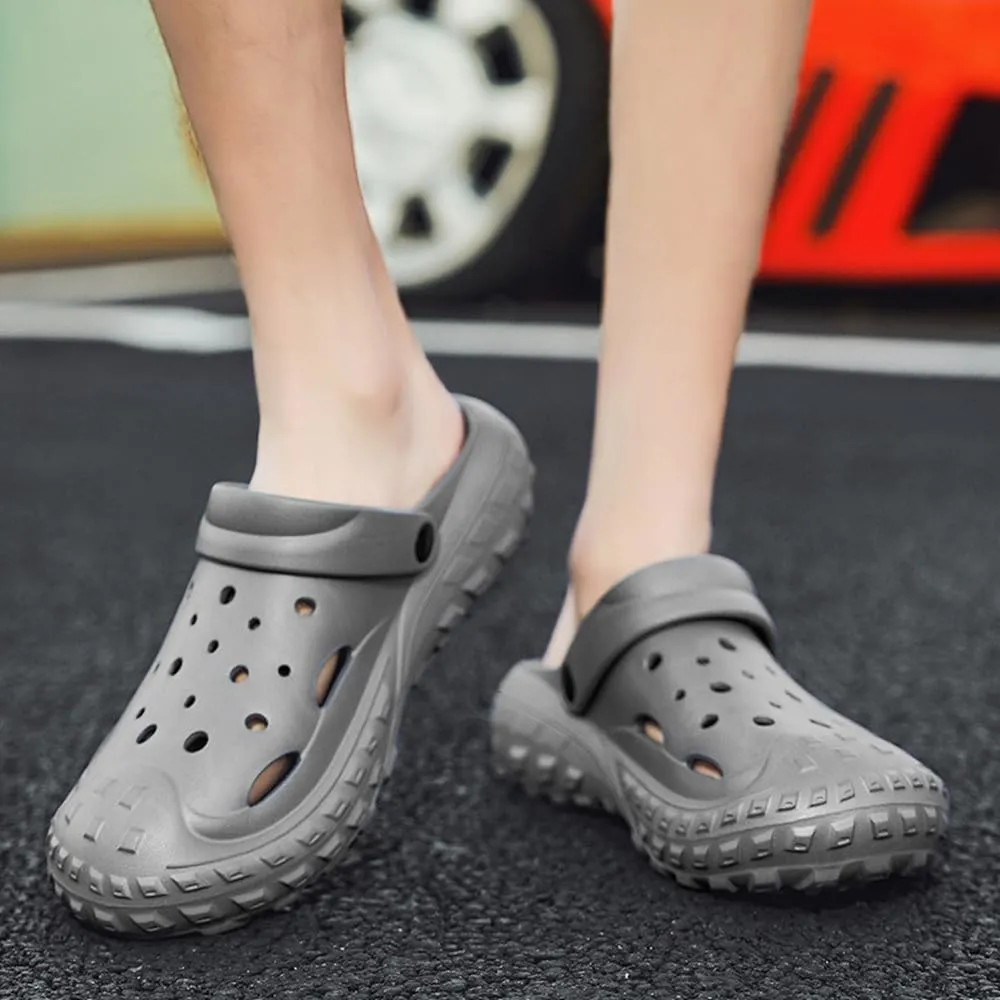 Womens Mens Garden Clogs Shoes with Arch Support Thick Sole Unisex Lightweight Quick-Dry Comfort Slip-on Water Shoes Outdoor Beach Slippers Sandals