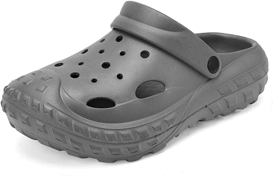 Womens Mens Garden Clogs Shoes with Arch Support Thick Sole Unisex Lightweight Quick-Dry Comfort Slip-on Water Shoes Outdoor Beach Slippers Sandals