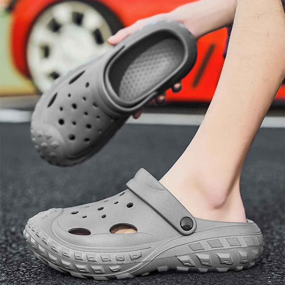 Womens Mens Garden Clogs Shoes with Arch Support Thick Sole Unisex Lightweight Quick-Dry Comfort Slip-on Water Shoes Outdoor Beach Slippers Sandals