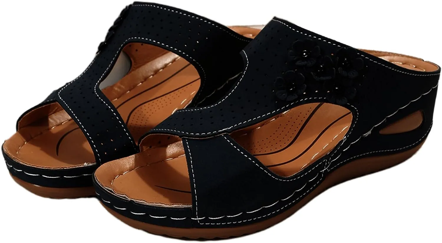 Womens Sandals Comfortable Support Orthopedic Slippers Slides Plantar Fasciitis Dressy Summer Casual Orthotic Flip Flops 2024