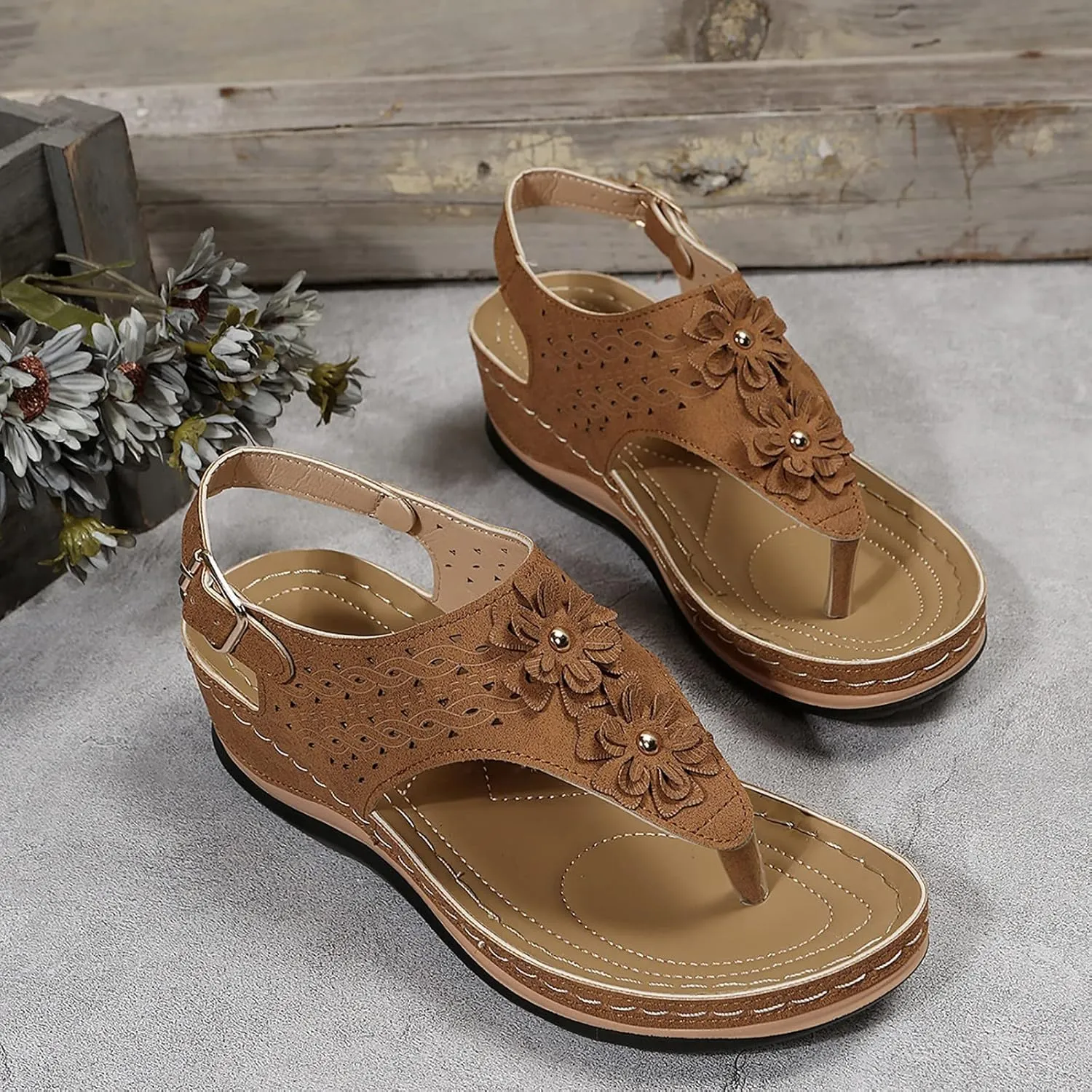 Womens with Arch Support Walking Sandals Orthopedic Recovery Slides Comfortable Adjustable Straps Thick Cushion Summer Beach Casual Outdoor Footwear