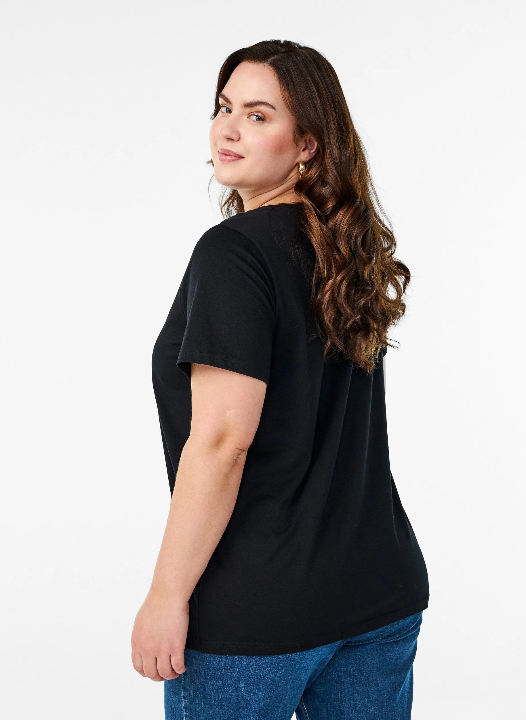 Zizzi Elin T-Shirt in Black