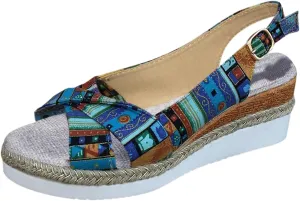 ZSpzx Orthopedic Sandals for Women,Espadrille 2025 Dressy Summer Platform Womens Wedge Sandals Dressy Summer Bow Open Toe Ankle Strap Beach Casual Slip on Slippers Comfortable Walking Outdoor Shoes